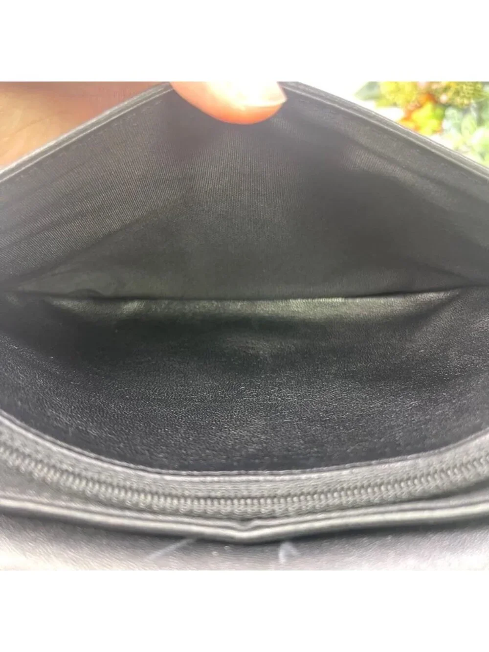 Chanel Half Moon Chain Shoulder Bag Black
